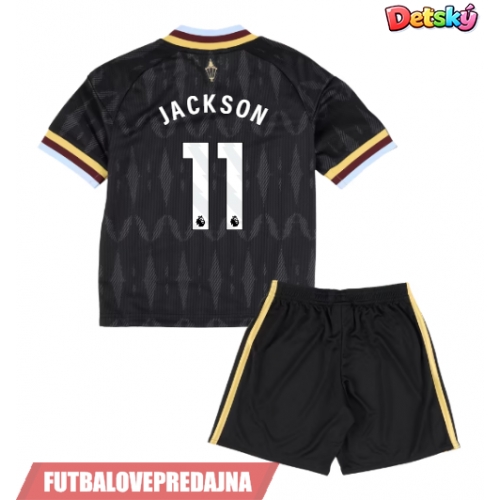 Lacne Dětský Futbalové dres Aston Villa Nicolas Jackson #11 2026-27 Krátky Rukáv - Preč (+ trenírky)